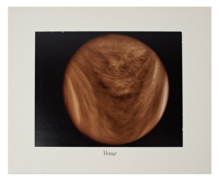 Large Format NASA Chromogenic Photograph of Venus -- Measures 14'' x 11''