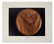 Large Format NASA Chromogenic Photograph of Venus -- Measures 14 x 11