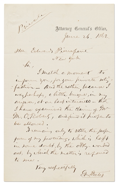 Signatures of Abraham Lincoln's Cabinet