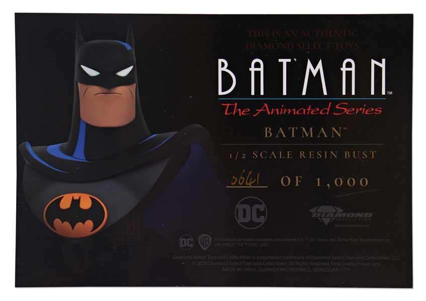 Kevin Conroy Signed Limited Edition ''Batman'' Bust -- Conroy Voiced ''Batman'' in the DC Animated Universe from 1992-2022