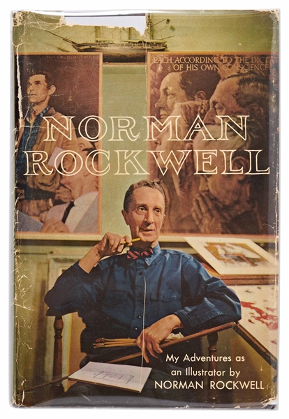 Norman Rockwell Signed First Edition of ''My Adventures as an Illustrator'' -- Uninscribed