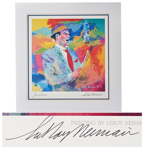 LeRoy Neiman Signed Lithograph of ''Frank Sinatra Duets''