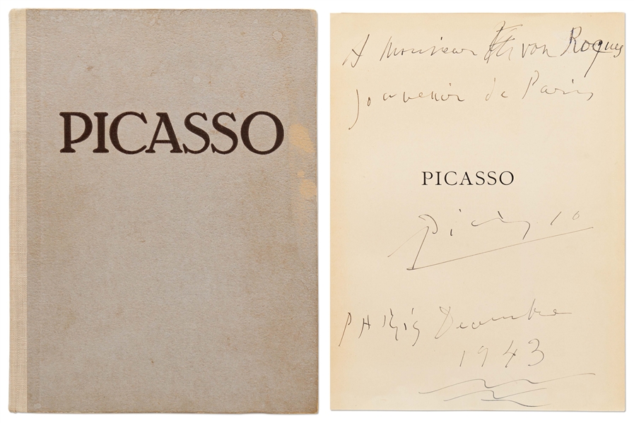 Pablo Picasso Signed First U.S. Edition of the Art Book ''Picasso'' by Jean Cassou