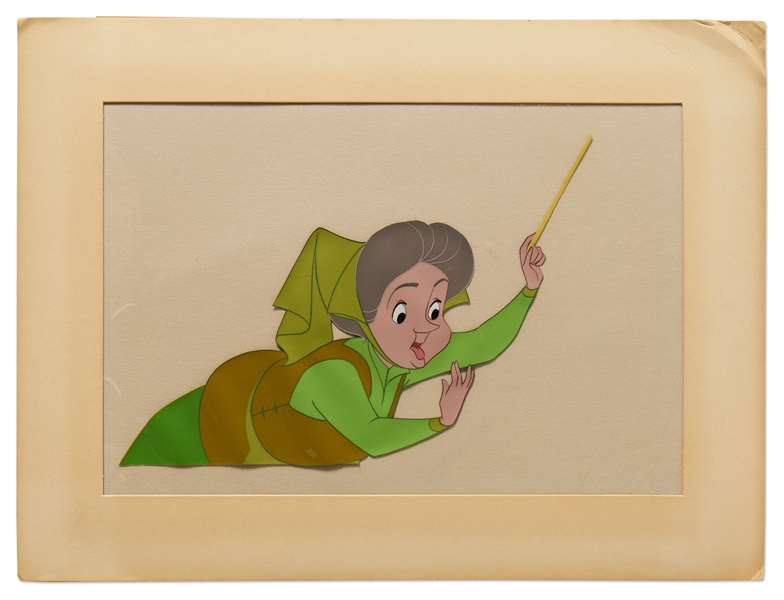 Disney Animation Screen-Used Cel from ''Sleeping Beauty'' of Fairy Godmother Fauna