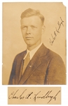 Charles Lindbergh Signed Photo -- With JSA COA