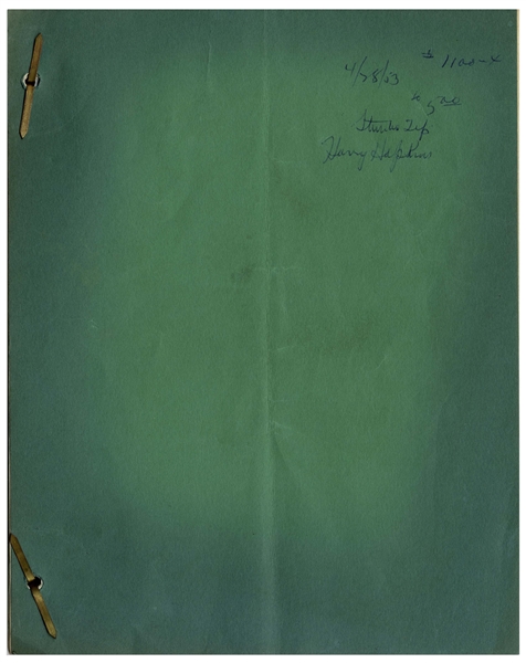 Moe Howard's Personally Owned Script for The Three Stooges 1954 Film ''Pals and Gals''