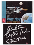 William Shatner Signed Star Trek Poster -- Shatner Writes the Famous Title Sequence Introduction: Space the Final Frontier...William Shatner / Capt. Kirk / Star Trek