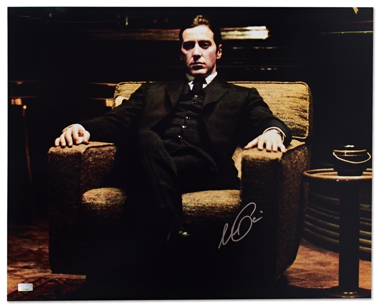 Al Pacino Signed 20'' x 16'' Photo as ''The Godfather''