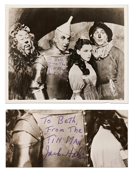 Jack Haley Signed 10'' x 8'' Photo from ''The Wizard of Oz'' -- With PSA/DNA COA