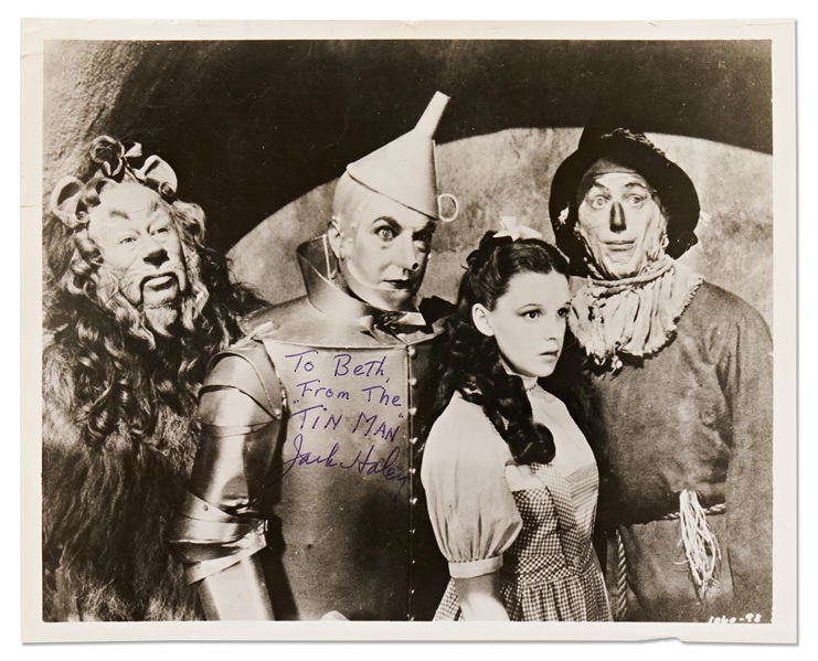 Jack Haley Signed 10'' x 8'' Photo from ''The Wizard of Oz'' -- With PSA/DNA COA
