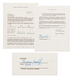 Boris Karloff Contract Signed -- With PSA/DNA COA