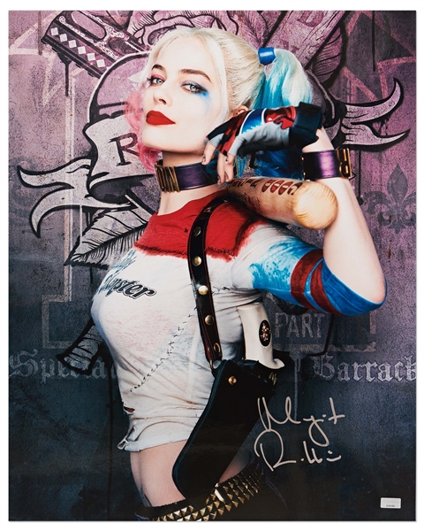 Margot Robbie Signed 16'' x 20'' Photo as Harley Quinn in ''Suicide Squad''