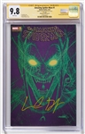 Willem Dafoe Signed Amazing Spider-Man #1 Comic Book with Variant Cover of Dafoes Green Goblin Villain -- CGC Encapsulated & Graded 9.8