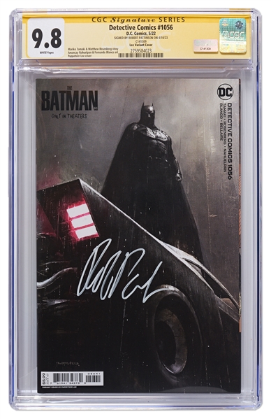Robert Pattinson Signed ''Detective Comics'' with ''The Batman'' Cover Artwork -- Encapsulated by CGC