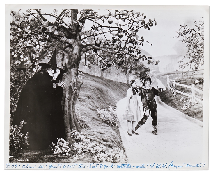 Margaret Hamilton Signed 8'' x 10'' Publicity Photo as the Wicked Witch of the West from ''The Wizard of Oz''