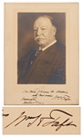 William Howard Taft Signed Photo as Supreme Court Chief Justice -- Measures 9.375 x 12.875