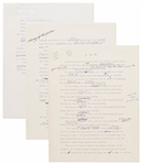 Jimmy Carter Heavily Hand-Annotated Speech from His 1976 Presidential Campaign -- ...we are being ruled by special interests...