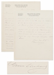 Grover Cleveland Autograph Letter Signed Regarding the 4th of July -- American patriotism and our national pride...may be measured by the zeal...with which the Fourth of July is celebrated