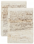 James Monroe Handwritten Manuscript Describing His Time as Minister to France -- …I came here and found that doubts existed...of the sincerity of our friendship for France…