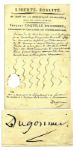 French Revolutionary General and Battle of Boulou Hero Jacques Francois Dugommier 1794 Order Signed