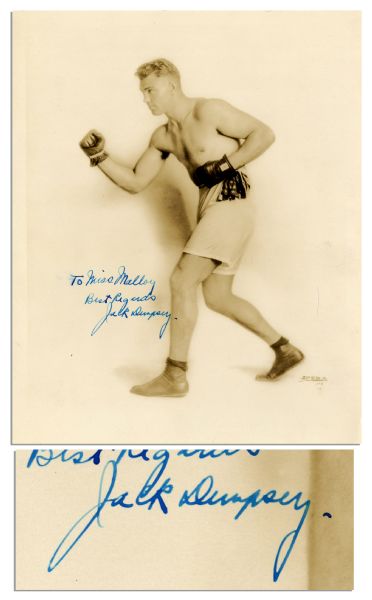 Jack Dempsey 8'' x 10'' Signed Photo