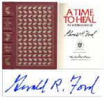 Gerald Fords Memoir A Time To Heal Signed 