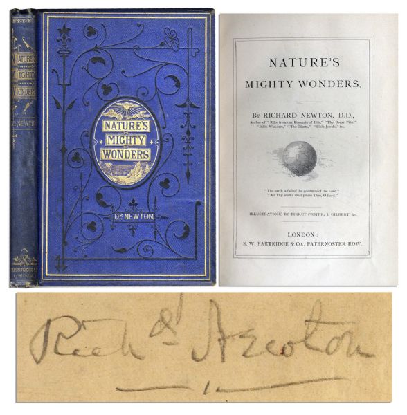 Reverend Richard Newton Signed Book of Children's Sermons