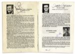 Neil Armstrong, Isaac Asimov & Scott Carpenter Signed 1973 Pamphlet -- With PSA/DNA COA