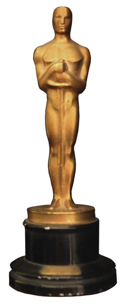 Oscar Statue Awarded to Leon Shamroy for Color Cinematography of the 1944 Film ''Wilson'' -- Master Cinematographer Who Received 18 Nominations