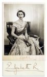 Queen Elizabeth II Signed Photo From The Year of Her Coronation -- 1953