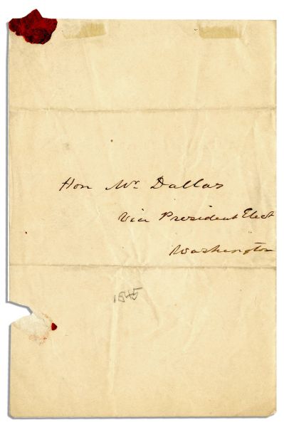 Lot Detail - President John Tyler 1845 Invitation to the White House
