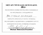 Brittany Murphy Signed 10'' x 8'' Glossy Photo as ''Molly Gunn'' in ''Uptown Girls'' -- Near Fine Condition -- With Wehrmann COA