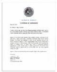 Apollo 15 Flown 6'' x 4'' Bhutan Flag -- Signed & Inscribed ''Flown to the Moon on Apollo 15 Al Worden CMP'' by NASA Astronaut Al Worden -- Near Fine -- Also With COA by Worden