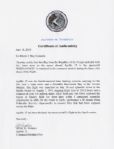 Apollo 15 Flown 6'' x 4'' Republic of The Congo Flag -- Signed & Inscribed ''Flown to the Moon on Apollo 15 Al Worden CMP'' by NASA Astronaut Al Worden -- Near Fine -- Also With COA by Worden