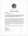 Apollo 15 Flown 6'' x 4'' Kuwait Flag -- Signed & Inscribed ''Flown to the Moon on Apollo 15'' by NASA Astronaut Al Worden -- Near Fine -- Also With COA by Worden