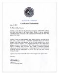 Apollo 15 Flown 6'' x 4'' Kingdom of Laos Flag -- Signed & Inscribed ''Flown to the Moon on Apollo 15'' by NASA Astronaut Al Worden -- Near Fine -- Also With COA by Worden
