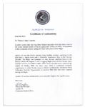 Apollo 15 Flown 6'' x 4'' Malawi Flag -- Signed & Inscribed ''Flown to the Moon on Apollo 15'' by NASA Astronaut Al Worden -- Near Fine -- Also With COA by Worden