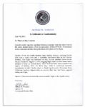 Apollo 15 Flown 6'' x 4'' Morocco Flag -- Signed & Inscribed ''Flown to the Moon on Apollo 15'' by NASA Astronaut Al Worden -- Near Fine -- Also With COA by Worden