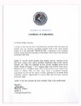 Apollo 15 Flown New York State Flag -- 6'' x 4'' Flag Flown to the Moon & Signed by NASA Astronaut Al Worden -- Near Fine -- Also With COA by Worden