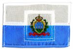 Apollo 15 Flown 6 x 4 San Marino Flag -- Signed & Inscribed Flown to the Moon on Apollo 15 by NASA Astronaut Al Worden -- Near Fine -- Also With COA by Worden