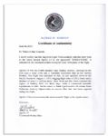 Apollo 15 Flown 6'' x 4'' Upper Volta Flag -- Signed & Inscribed ''Flown to the Moon on Apollo 15'' by NASA Astronaut Al Worden -- Near Fine -- Also With COA by Worden