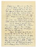 Eisenhower WWII Autograph Letter Signed -- ''...It's difficult to explain how...isolated one gets to feel...the job not even very well started I...find myself...looking forward to the days of...