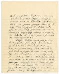 Eisenhower WWII Letter to Mamie -- ''...we rode 20 hours without stopping...long day of riding & inspecting...you may have a very old, broken down man on your hands...'' -- With Envelope Signed by Ike