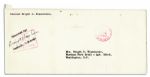 Eisenhower WWII Letter to Mamie -- ''...we rode 20 hours without stopping...long day of riding & inspecting...you may have a very old, broken down man on your hands...'' -- With Envelope Signed by Ike