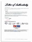 John Tyler 1860 Autograph Letter Signed -- ''You have underwritten my autograph in pursuance of your request...'' -- With PSA/DNA COA