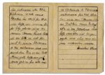 Rare 1940 Dachau Concentration Camp Prisoner Letter -- ''...All lies in God's hands and hope that all will sort itself out, slowly but surely and that we will see each other again...''