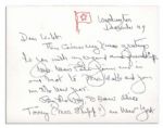 General George Marshall Autograph Letter Signed -- 1949 Season's Greetings to NASA Head James Webb