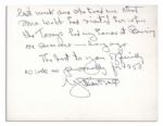 General George Marshall Autograph Letter Signed -- 1949 Season's Greetings to NASA Head James Webb
