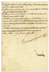 1939 Benito Mussolini & Vittorio Emanuele III Document Signed