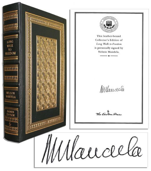 Nelson Mandela Signed Autobiography -- Long Walk to Freedom